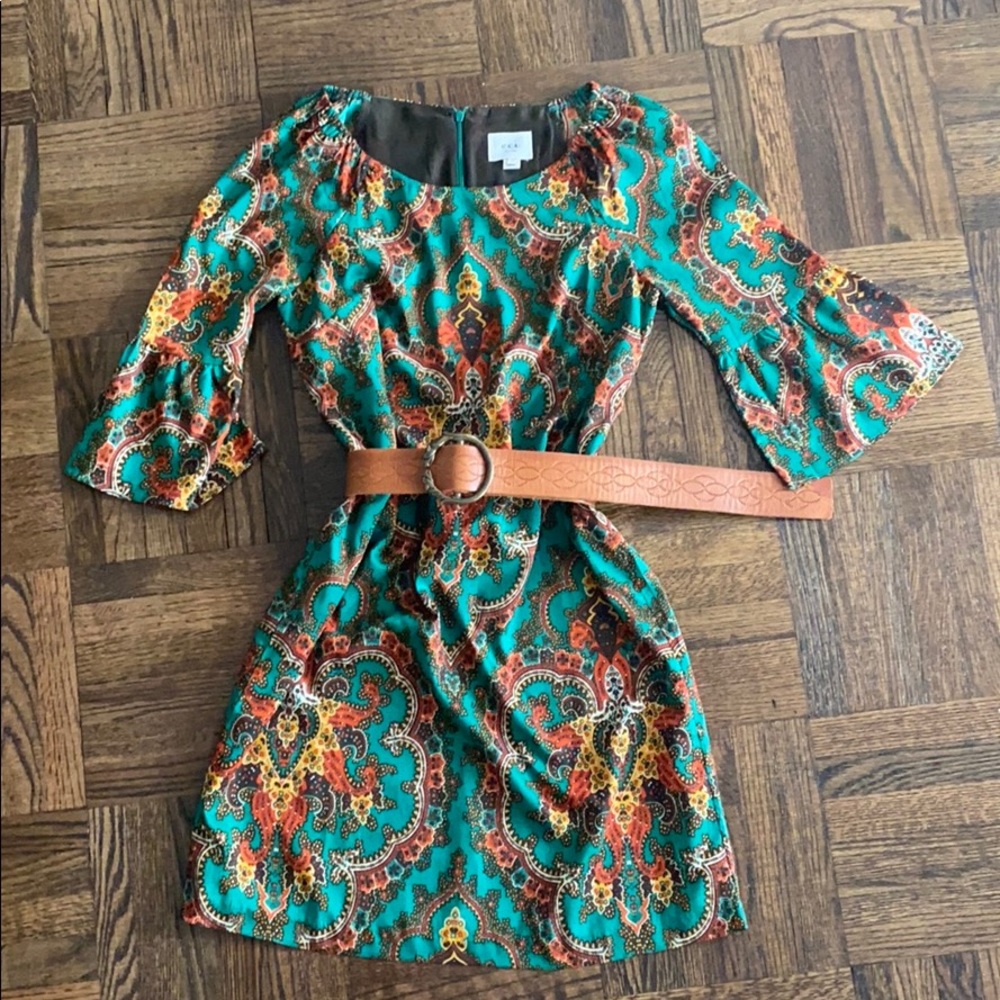 NWOT ECI New York multicolor shift dress